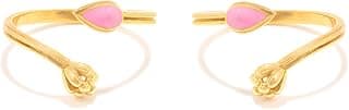 Shaya by CaratLane| 925 Silver | Pushpa Toe Rings in Gold Plated 925 Silver | Gifts for Womens & Girls