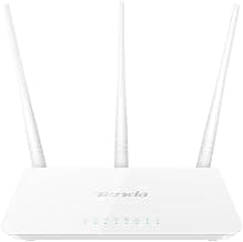Tenda F3 300Mbps Wi-Fi Router, Easy Setup, WPS Button, Parental Control, Bandwidth Control, Wi-Fi Schedule, with 3 * 5dBi High Power External Antennas (White, N300 F3)