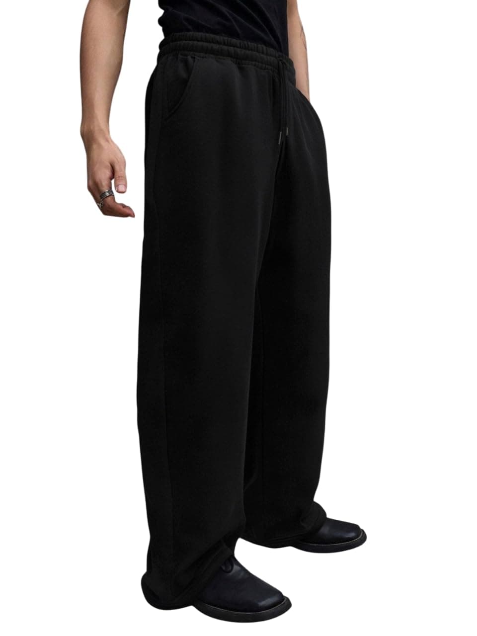 dockstreet Track Pant for Men || Open Baggy Fit || Track Pants || Open Bottom Track Pant ||
