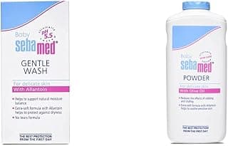 SebaMed Extra Soft Baby Wash (50ml) & Sebamed Baby Powder, 200g