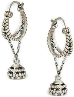 Shaya by Caratlane | 925 Silver|Allurement Earrings in Oxidised | Gifts for Womens & Girls