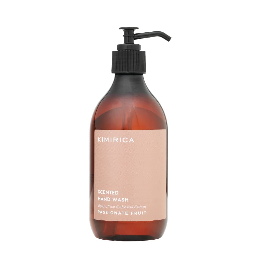 Kimirica Passionate Fruit Scented Hand Wash 300ml | Tropical Fruity Fragrance, Hydrating Formula Clear Gel Texture Handwash For Deep clean and Moisturize hand 100% Vegan & Paraben Free