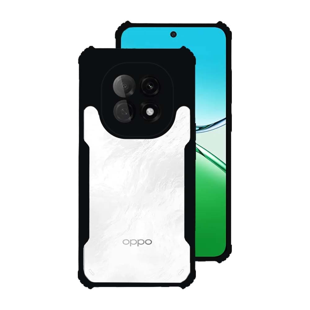 7SEVEN® Ipacky Back Cover for Oppo F29 Pro 5G Mobile Back Case Shock Proof Design Camera Edges Protection Crystal Clear Phone Case Precise Cutouts Matte Black Soft Bumper Phone Cover