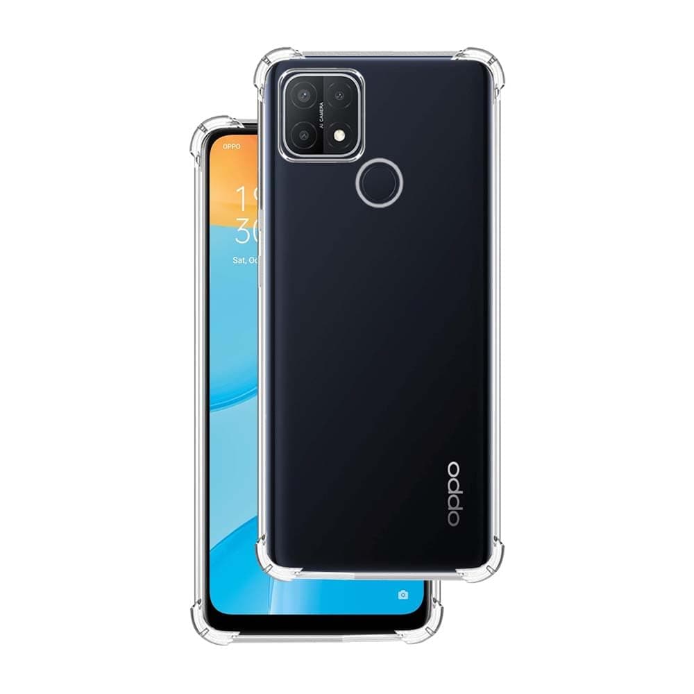 7SEVEN® Back Cover for Oppo A15 | Oppo A15S Transparent Mobile Back Case Shock Proof Design Camera Edges Protection Crystal Clear Phone Case Silicon Soft TPU and Flexible Bumper Phone Cover
