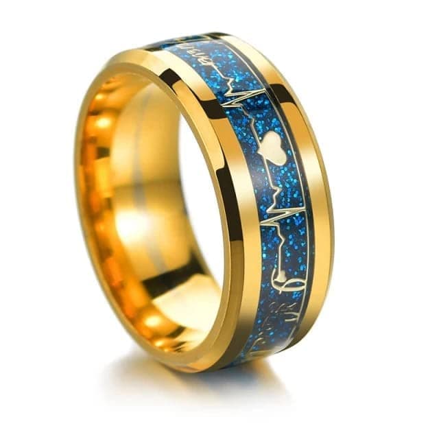 MEENAZ Stainless Steel Stylish adjustable proposal Couple band thumb Silver Platinum Blue combo chain Finger Ring for Men Mens couples gents unisex Boys Boyfriend MEN RINGS-AM084