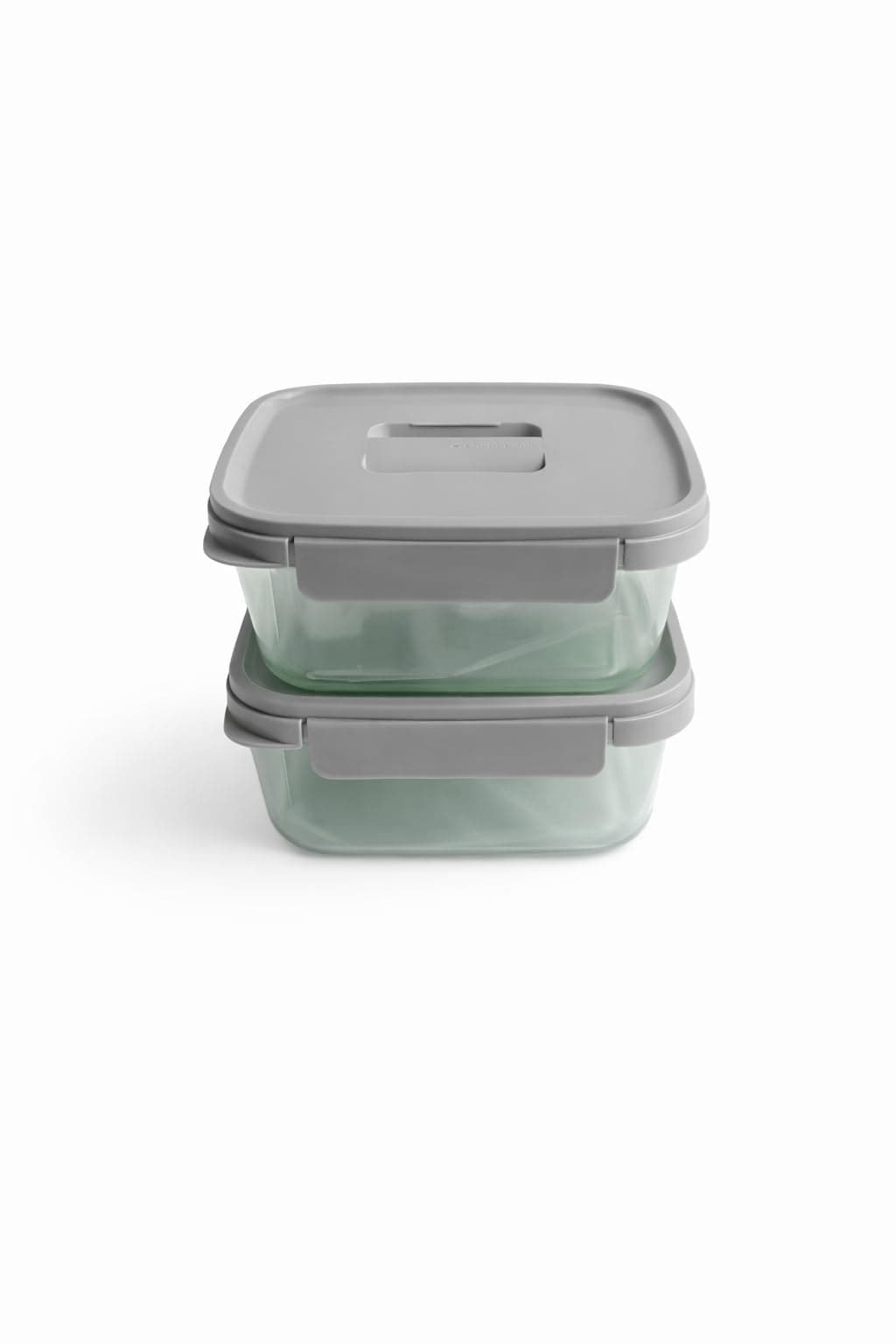 LocknLock Nestopia Airtight Food Storage Container Set – 1.6 L x 2, Nestable Design with Easy-Open Handle, BPA-Free Four-Side Locking Lid, Microwave Freezer Dishwasher Safe