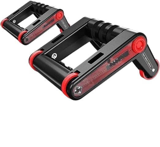 WIDE MART 3-in-1 AB Wheel Roller with Push-Up Bars & Resistance Pull Rope – Full Body Workout Set for Core, Arms, Chest & Back Abdominal Trainer & Home Fitness Equipment for Men & Women