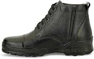 SVpanther Police Boot Shoes for Mens Black Genuine Leather Durable