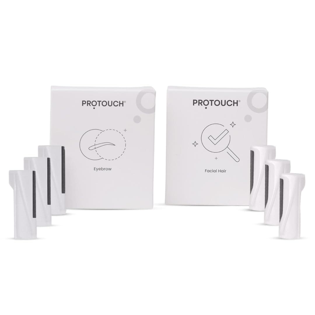 PROTOUCH Dermaplaning Attachments (Facial Hair Remover + Eyebrow Grooming)