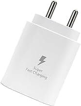 25W [BIS Certified] Type-C Fast Charger Adapter Compatible with Samsung Galaxy S26,S25,S24, S23,S22,S21,S20/Ultra/Fe, A55, M35, M17, M56, M07, M06, A17, A14, A35, F15. S/F/M/A/Z Series (White)
