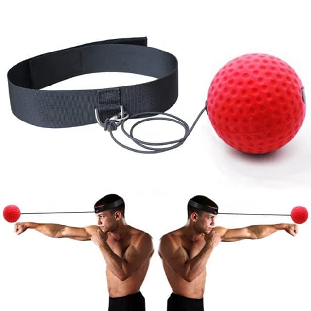 Leosportz MMA Boxing Reflex Ball -Improve Reaction Speed and Hand Eye Coordination Training Boxing Equipment for Training at Home, Boxing Gear for MMA Equipment, Punching Ball (All-Season)