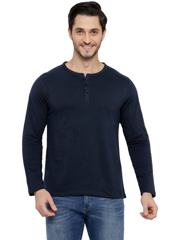 Aventura Outfitters Henley Full Sleeves T-Shirt for Men