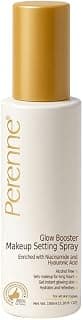 PERENNE Glow Booster Makeup Setting Spray with Hyaluronic acid, Aloe vera and Niacinamide| Natural Dewy Finish| Hydrating| Long Lasting Makeup Fixer|Alcohol Free| Paraben Free (100 ml)
