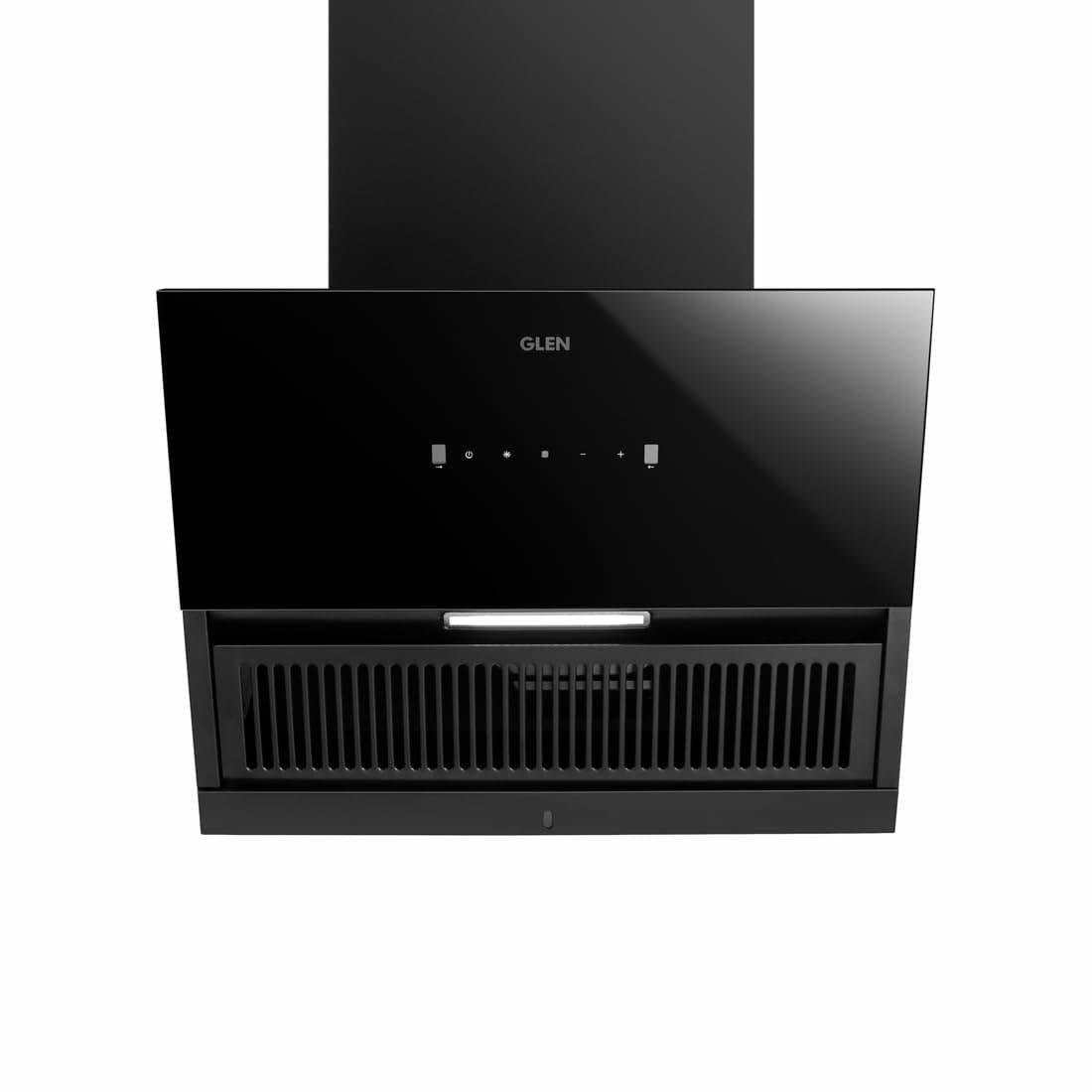 Glen (Hood Neo EX 60) Thermal Auto clean 60 cm 1200 m³/hr Touch & Gesture Control, Filter less Kitchen Chimney|Slant| comes with a Removable Oil Collector|1-year comprehensive warranty 7 year on motor