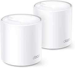 TP-Link Deco X20(2-Pack) AX1800 Whole Home Mesh Wi-Fi System, Next-Gen WiFi 6, Replace Routers and WiFi Extenders, HomeCare Build-in Antivirus, Parental Control, Compatible with Alexa (4000 sq ft)