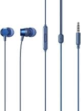 realme Buds 3 Wired in Ear Earphones with Mic, 9mm Bass Boost Driver, Tangle-Free Braided Cable, 3.5mm Audio Jack and One-Button Remote (Blue)