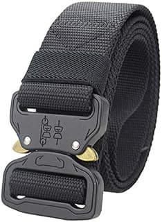 Contacts Men's Synthetic Quick Release Buckle Nylon Belt (Free Size)…