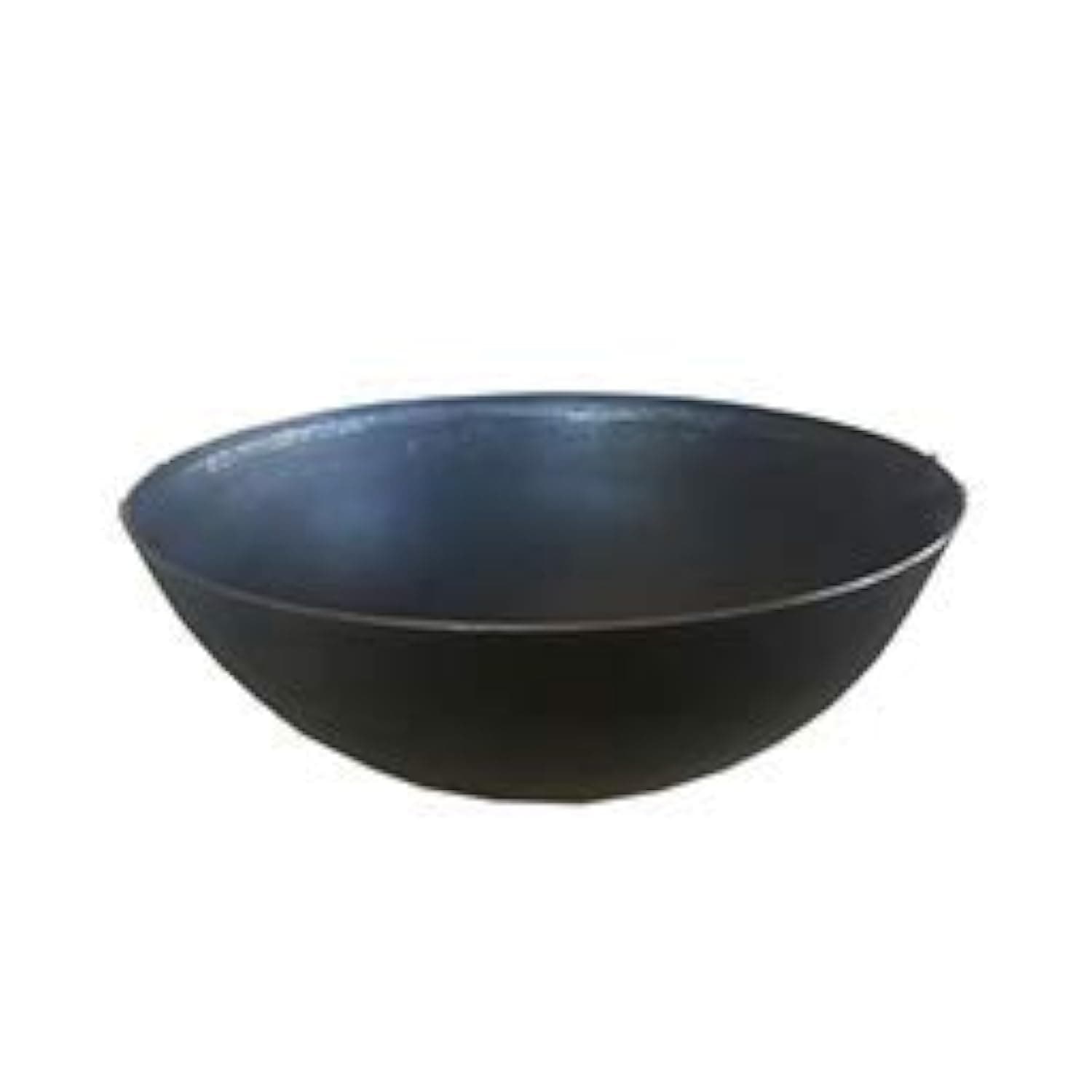Super HK Pure Iron/Loha Deep Fry Kadhai|Black - 10 Inches Without Handle