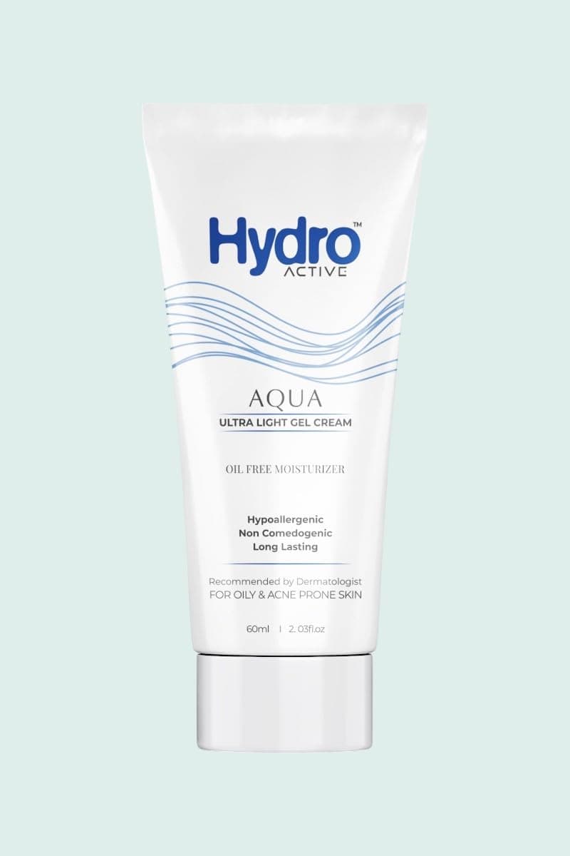 HYDROACTIVE AQUA Ultra-Light Moisturizer for Oily and Acne Prone Skin, Non-Comedogenic, Hypoallergenic, pH Balanced, Cruelty Free