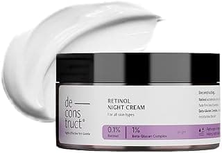 Deconstruct 0.1% Retinol Night Cream with 1% Beta-Glucan Complex | Beginner Friendly | Anti-Aging Night Cream for Fine Lines and Wrinkles | For Women & Men | 50 gm