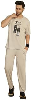 Mack Jonney Printed Round Neck Cotton Oversize Half sleeves Co-ord set Tracksuit For Men-P-MACK52845