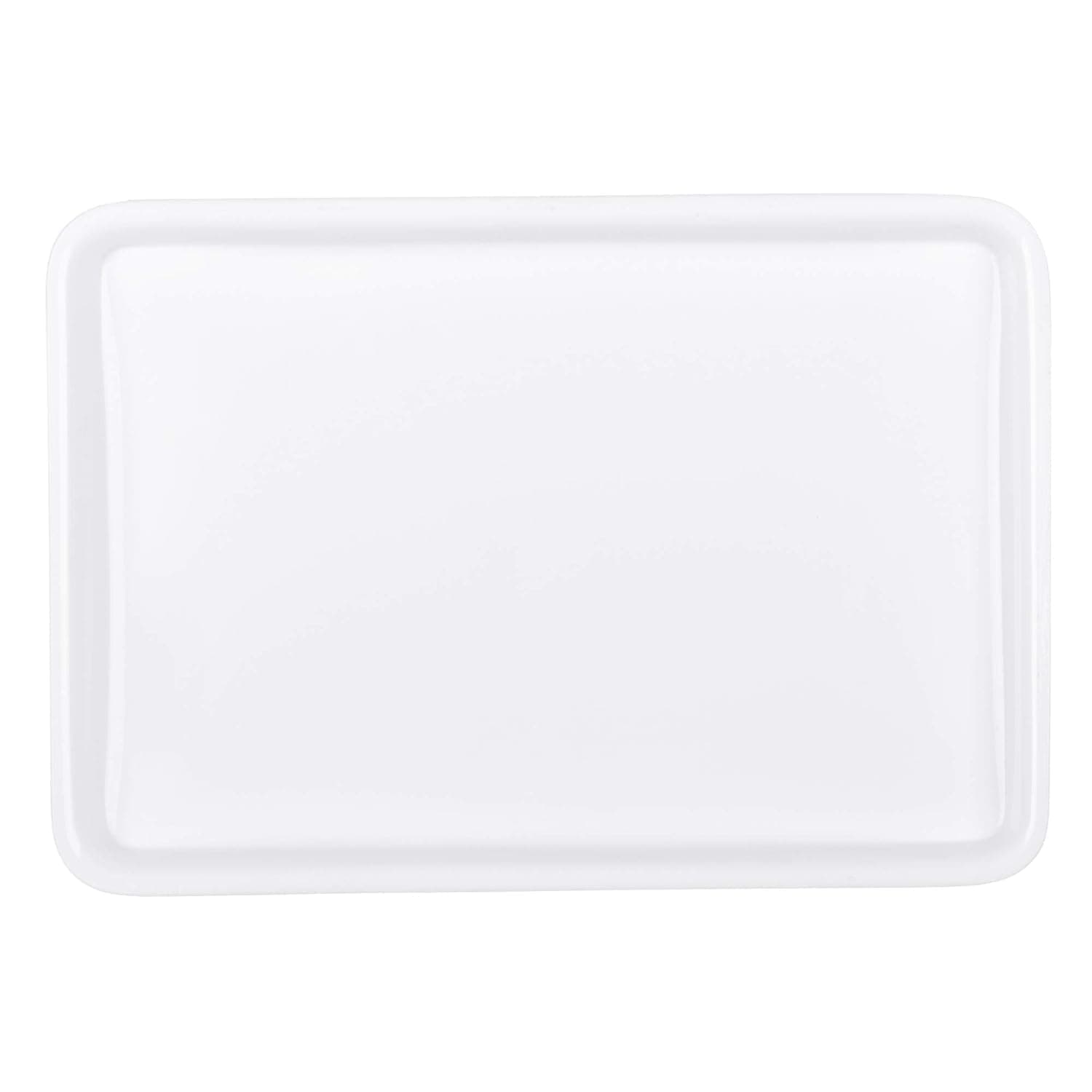 PAUL SONS Hospitality Modern White Acrylic Rectangular Serving Tray (12"x10", 1, Count)