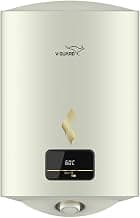 V-Guard Victo DG Geyser 25 Litre Water Heater | Digital Display | BEE 5 Star Rating | Vitreous Enamel Coating | Free PAN India Installation & Connection Pipes| White