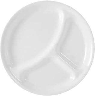 CORELLE Livingware Divided Plate, 10-1/4-Inch, Winter Frost White