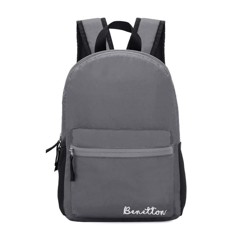 UNITED COLORS OF BENETTON Rudy Unisex Polyester 3 Compartment 12 L Casual Backpack - Charcoal Grey