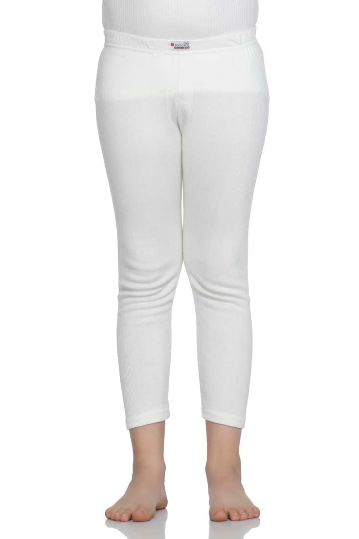 BODYCARE Unisex Regular Fit Thermal Bottoms White-Pack Of 1