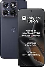 Motorola Edge 70 Fusion (Pantone Silhouette, 8GB RAM, 128GB Storage) | 6.78" 1.5K 144Hz AMOLED Display | Snapdragon 7s Gen 4 | 50MP Sony LYTIA 710 OIS Camera | 7000mAh Battery | 68W TurboPower |