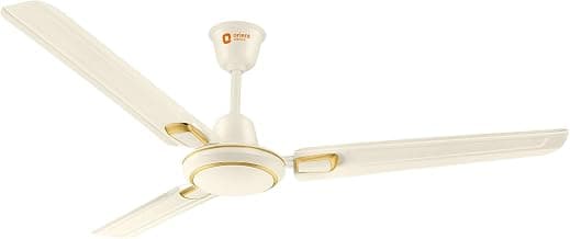 Orient Electric 1200 mm Pacific Air Déco| Decorative ceiling fan | Powerful airflow| BEE 1 Star Rated | 2-year warranty | Ivory Gold, pack of 1