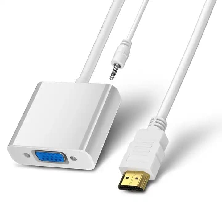 Tobo HDMI to VGA Gold Plated High-Speed 1080P Active HDTV HDMI to VGA Adapter Converter Male to Female with Audio Cable-TD-167TC.
