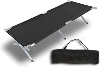 Folding Alloysteel Bed for Single Person Sleeping Foldable Stainless Steel Cot Frame Heavy Duty Fabric Strong Cloth for Bedroom,Terrace,Balcony,Outdoor,Camping, Travel (Set of 1)