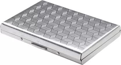 Stealodeal Silver Metal Water-Resistant Stainless Steel Debit/Credit Business ATM 6 (Unisex) Card Holder (Set of 1, Silver)