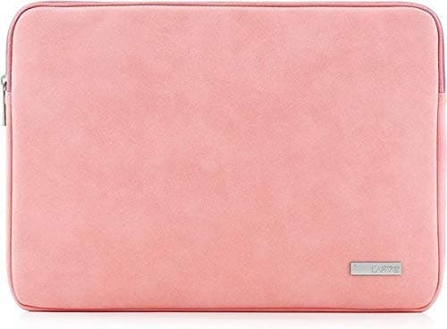 SwooK CA 360° Protective Canvas Sleeve Sleeves Carry Case Bags Bag for 13-13.3 inch MacBook/Universal Laptop 13-13.3 inch Sleeve Sleeves Bag (13.3 Inch, Pink)