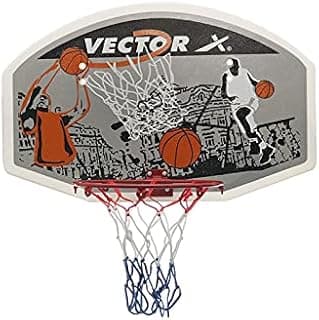 Vector X Basketball Board for Outdoor Wall Mountable 7 No Basket Ball Ring with Net for Kids, Men, Adults -XL Size