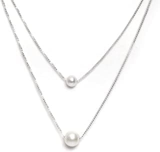 Shaya by CaratLane 925 Silver Pearls of Laughter Necklace Gifts for Womens & Girls