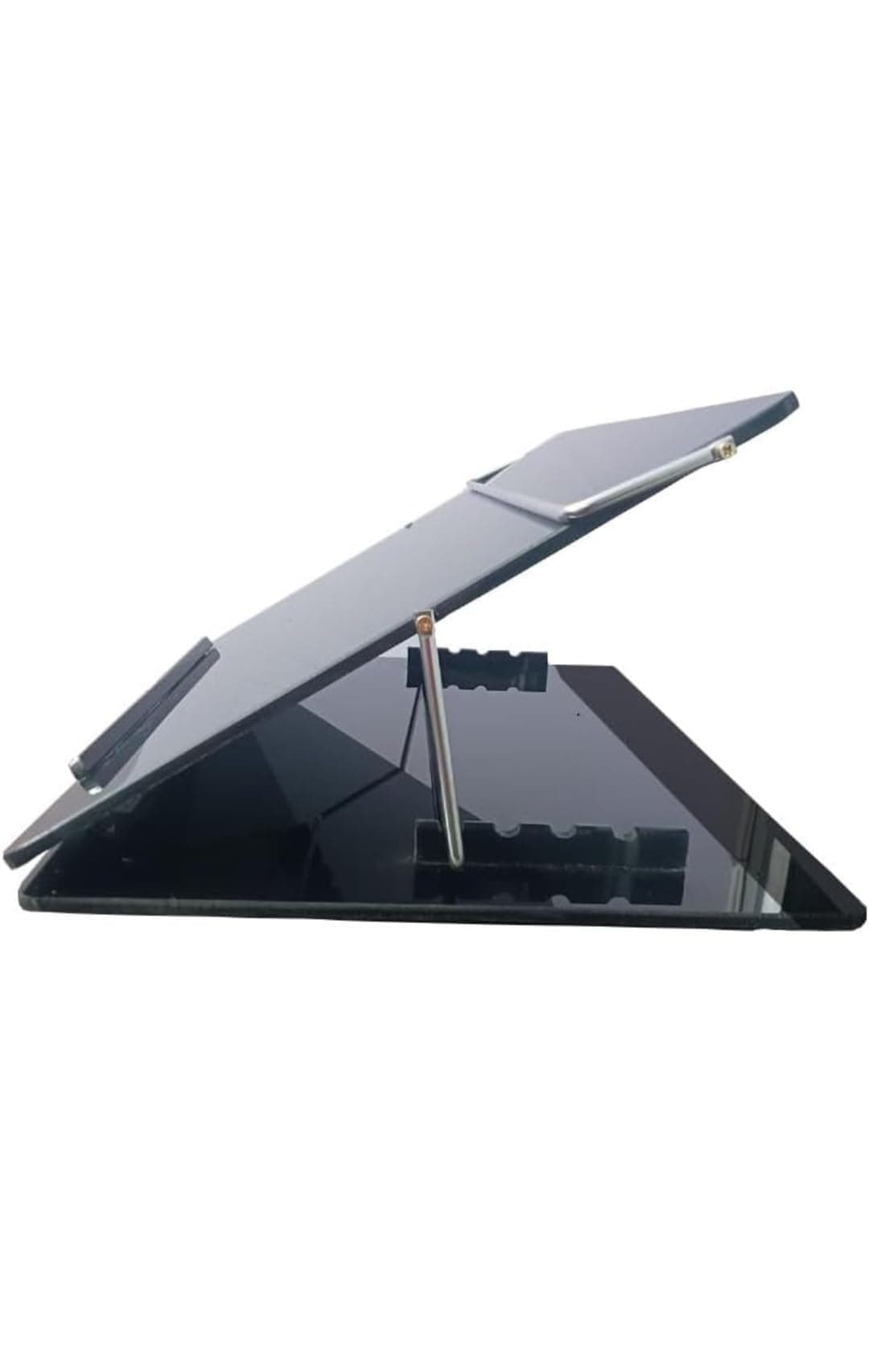 READAT Acrylic Table Top Elevator Writing Desk Standard 7mm Thickness -Black Smoke Color with Height Adjustable 15x12 Inch