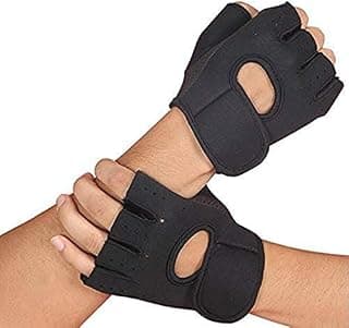 serveuttam Neoprene Weight Lifting Gloves For Gym Workout, Crossfit, Weightlifting, Fitness & Cross Training, The Best For Men & Women (Black)