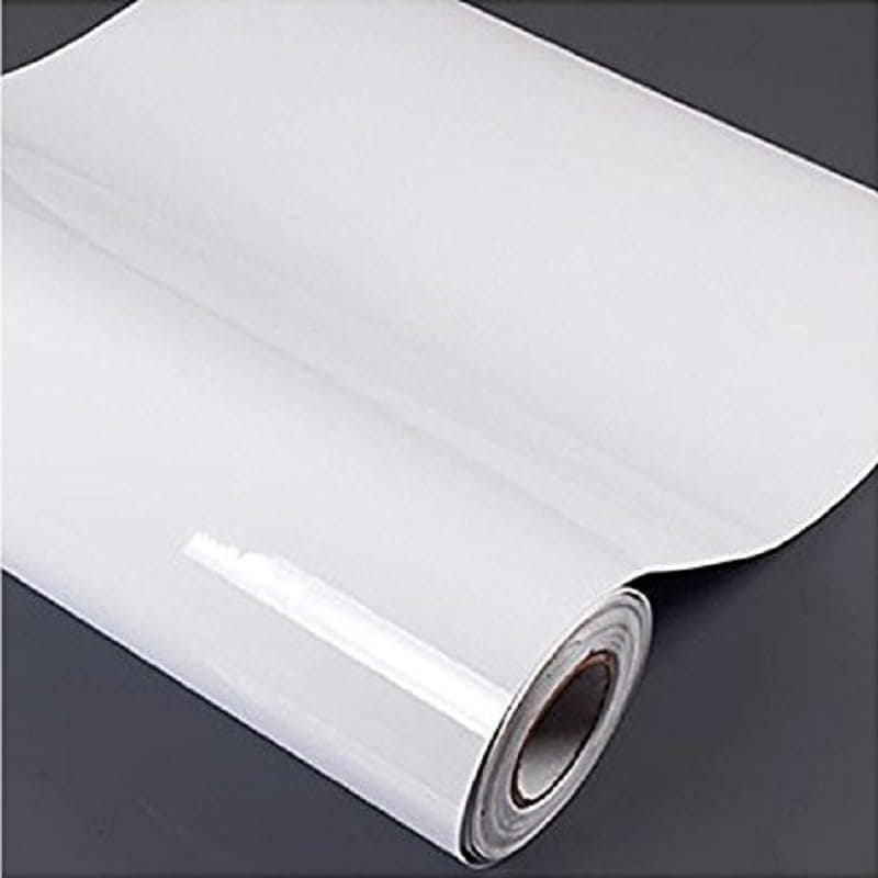 SIA VENDORS White Wrap Sheet Wallpaper Self Adhesive Wallpaper Waterproof Furniture Vinyl Stickers Wall Papers (12x50) Inches