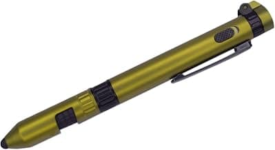Meenamart Military Pen with Compass, Torch, Tools, Phone Stand and Stylus (6 in 1, Multi)