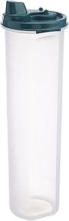 Signoraware Jumbo Easy Flow BPA Free Plastic Container | Microwave & Dishwasher safe | Airtight & Leakproof | Ideal for Home & Restaurant use | Best for Oils & Liquid Keeper ( ForestGreen | 1.1 Ltr )