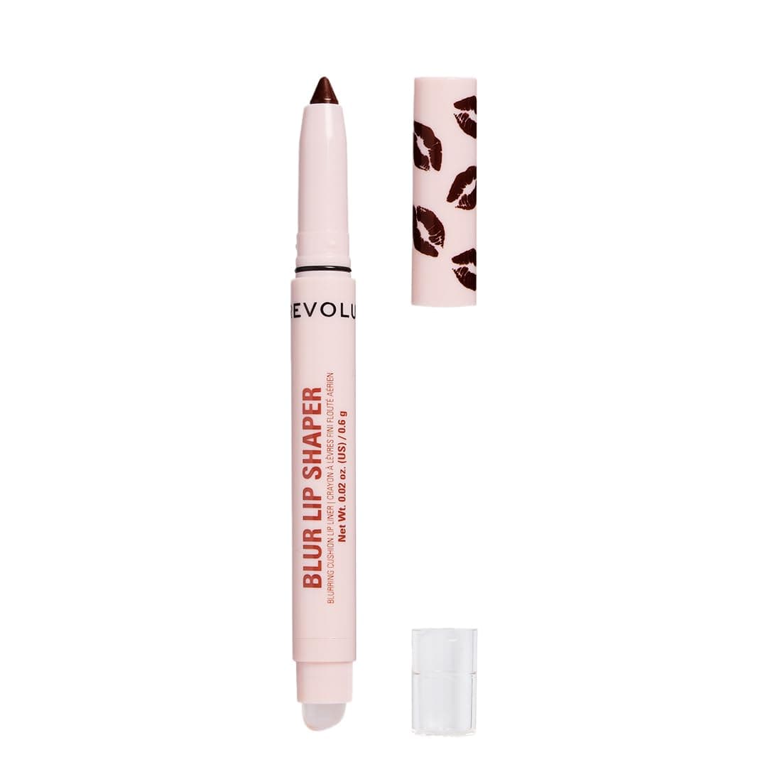 Revolution Blur Lip Shaper, Peptide Infused Contour Lip Liner with Cushion Applicator, Buildable Coverage for Defined Pout, Vegan & Cruelty-Free, Dusky Fawn, 0.6g