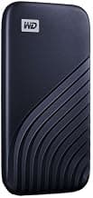 WD Western Digital 1TB My Passport Portable SSD, 1050MB/s R, 1000MB/s W, Upto 2 Meter Drop Protection, HW Encryption, Type-C Cable & Type-A Adaptor, for PC&Mac, Midnight Blue, 5Y Warranty,External SSD