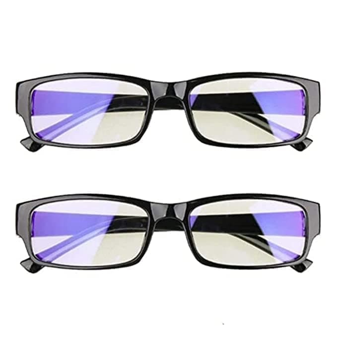 PRITASHA Auto Focus Reading Glasses, Blue Light Blocking, Rimless Frame, Adjustable Focus for Men and Women Auto Adjusting Optic Magnifying Readers, Computer Screen(PACK 2)