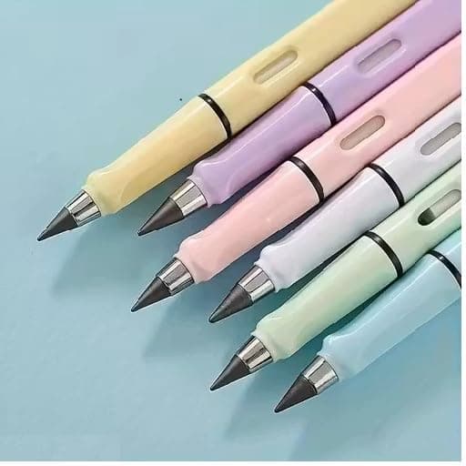 Eclet Inkless Pencils Eternal, Everlasting Replaceable Head, Infinite Pencil, Inkless Pen, Unlimited Writing Eternal Pencil No Ink Perfect for Students, Artists and Writers! Pack of 6 w1