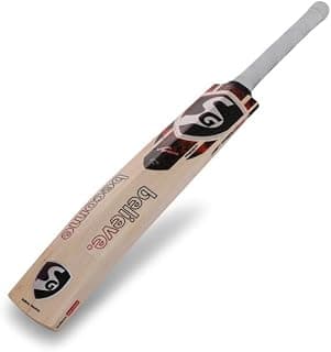 SG Cricket Bat Sierra 150 | Grade VB English Willow | Handcrafted Design with Pronounced Edges | Web Tape for Power & Control | Available in 6, 5, 4, 3
