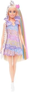 Barbie Fun & Fancy Doll & Accessories, Blonde Fashion Doll with Extra-Long Hair & 2 Looks, Including Silver Metallic Dress & Hair Extension | with Extra-Long Hair & 2 Looks, Including Silver Metallic Dress & Hair Extension