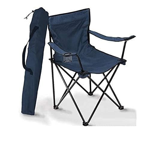 ZYNTO Portable Foldable Camping Chair with Nylon Fabric for Fishing Beach, Travelling, Lawn, Patio Picnic Outdoor Chairs. Camping Chair with Armrest Folding with Cup Holder, for Adults. (Multicolor)